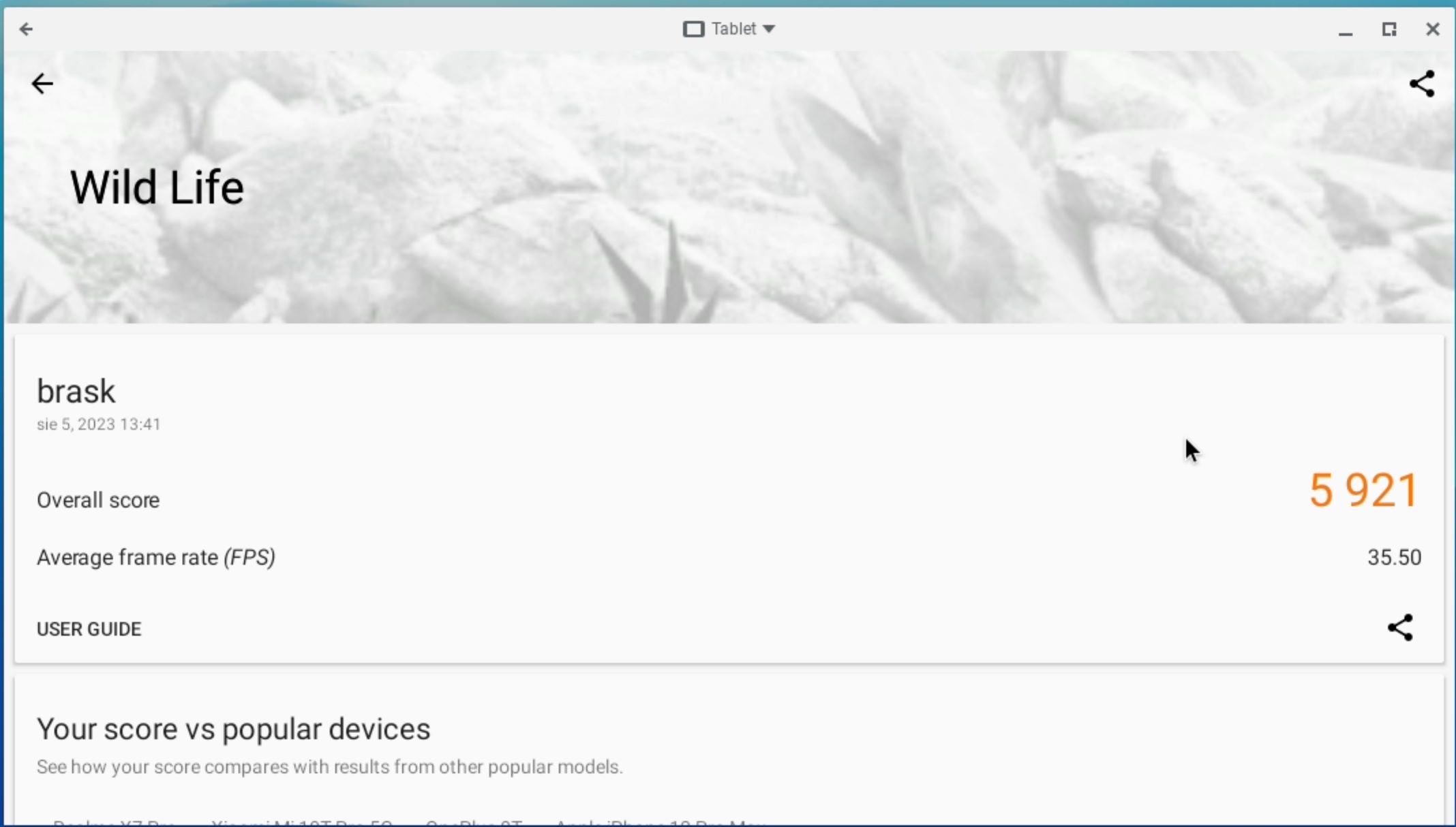 ASUS Chromebox 5 - 3DMark Wildlife