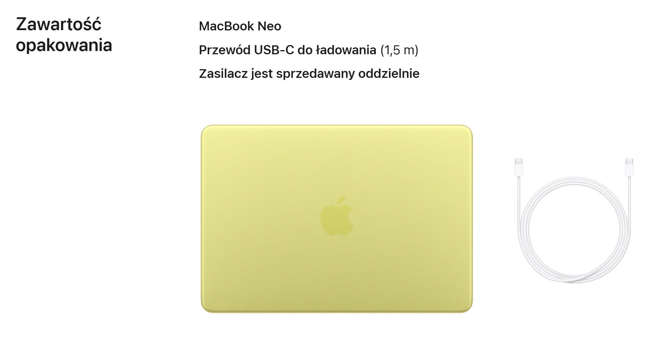 Apple MacBook Neo 2026 - zestaw