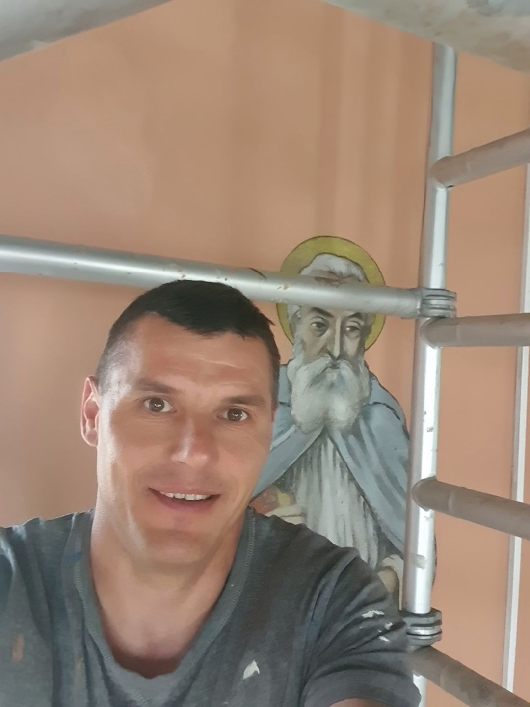 Krzysztof Balewski podczas pracy