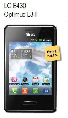 LG Optimus L3 smartfon