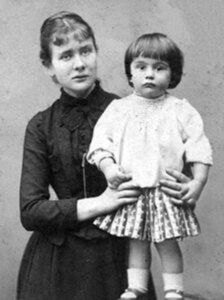 Anna Kisielnicka-Kossakowa z córką Zofią