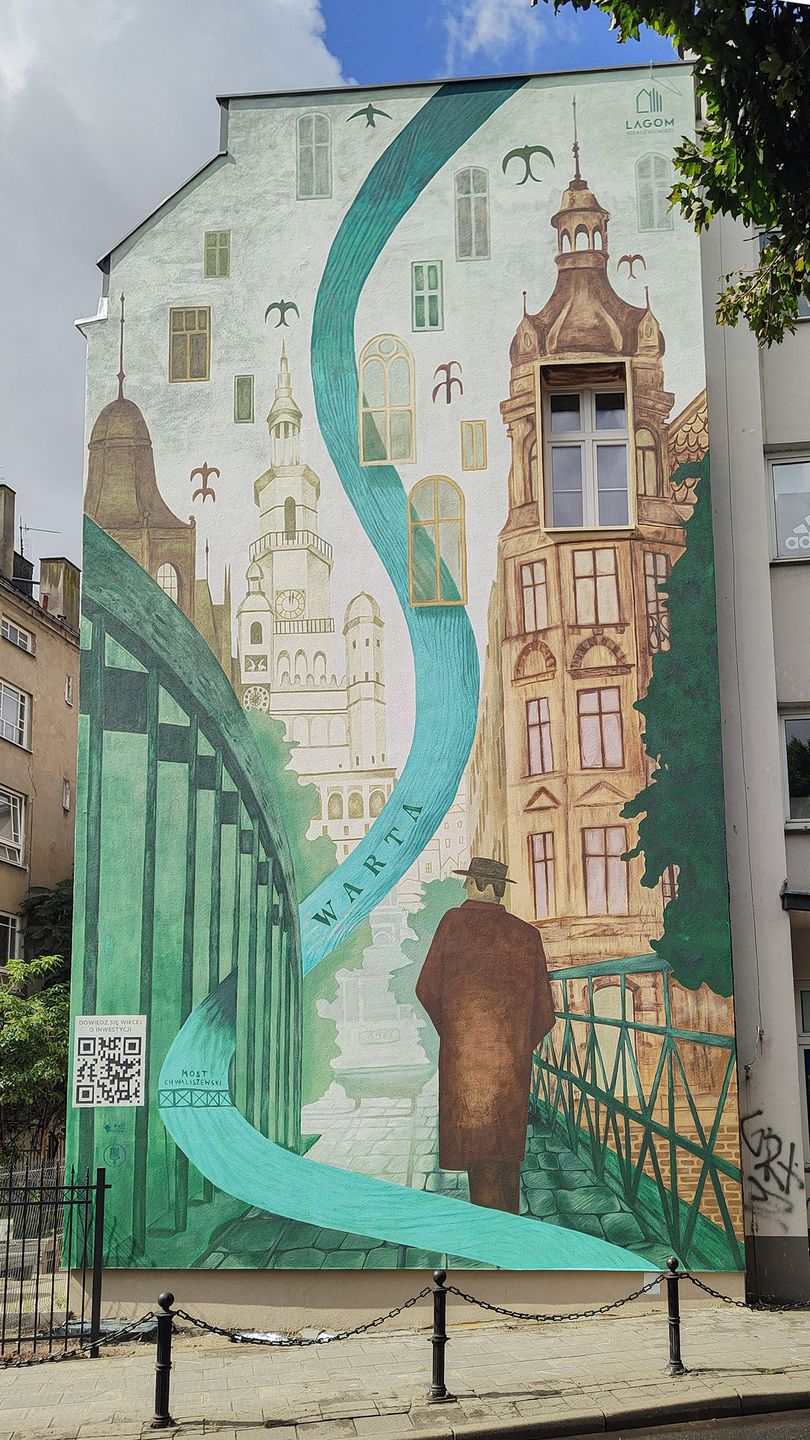 Mural „Rzeka warta Poznania” – sztuka, która przypomina o tożsam