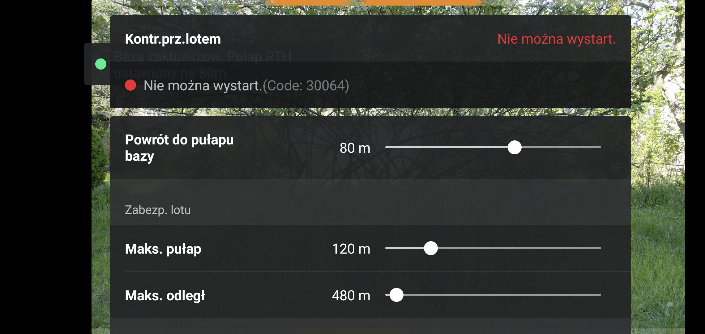 Drony DJI - błąd 30064