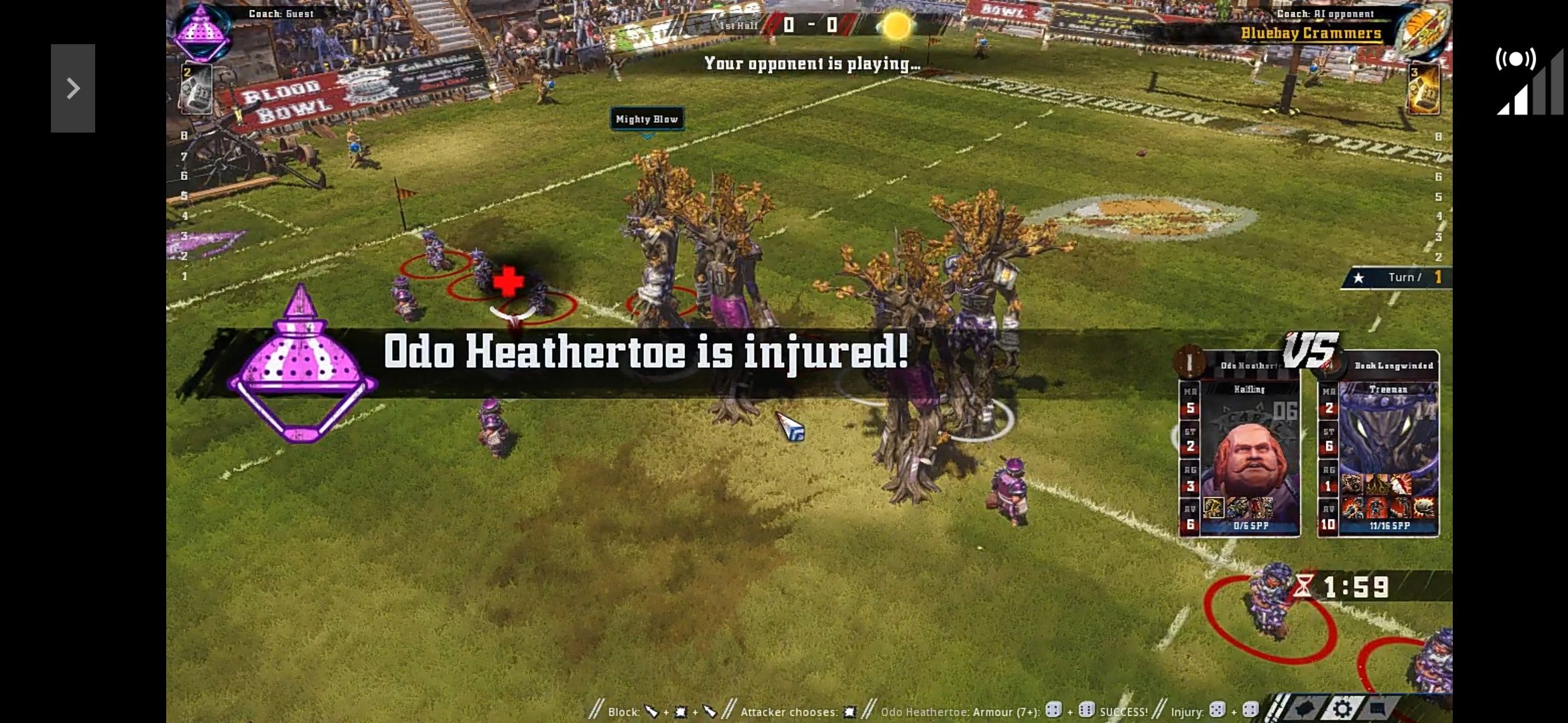 Blood Bowl 2 GeForce Now smartfon