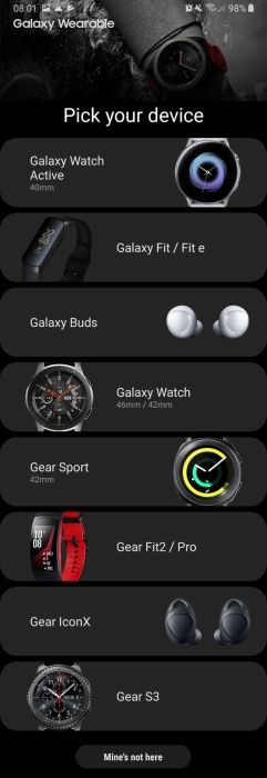 Samsung wearables