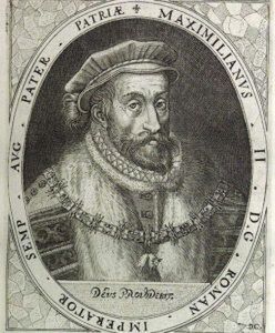 Maksymilian II Habsburg. Ryc. Custos Dominicus