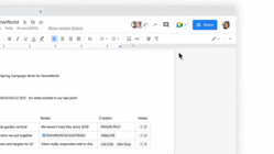 Google Meets w dokumentach Google