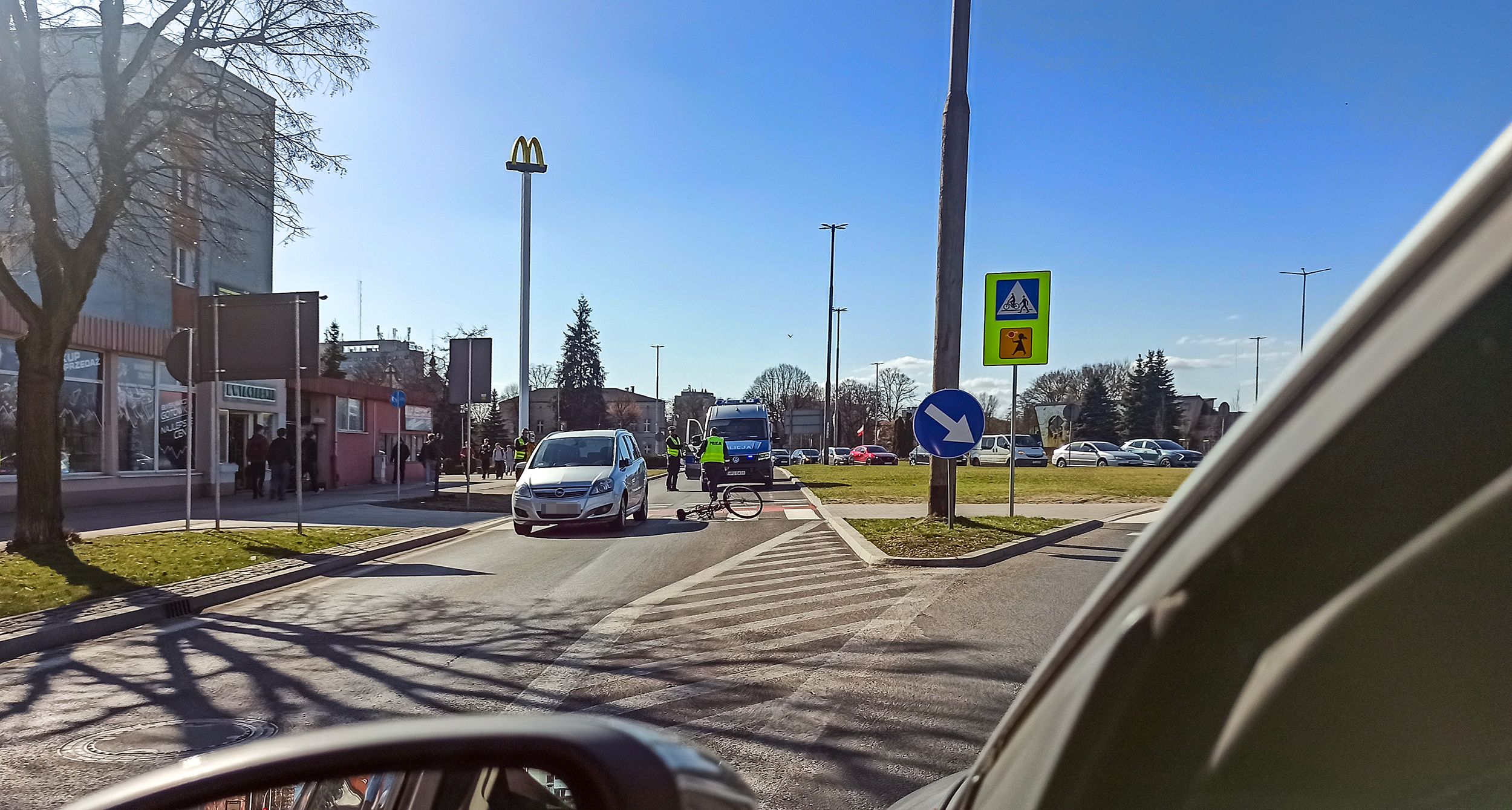 Potrącenie rowerzysty na ul. Bydgoskiej w Pile.