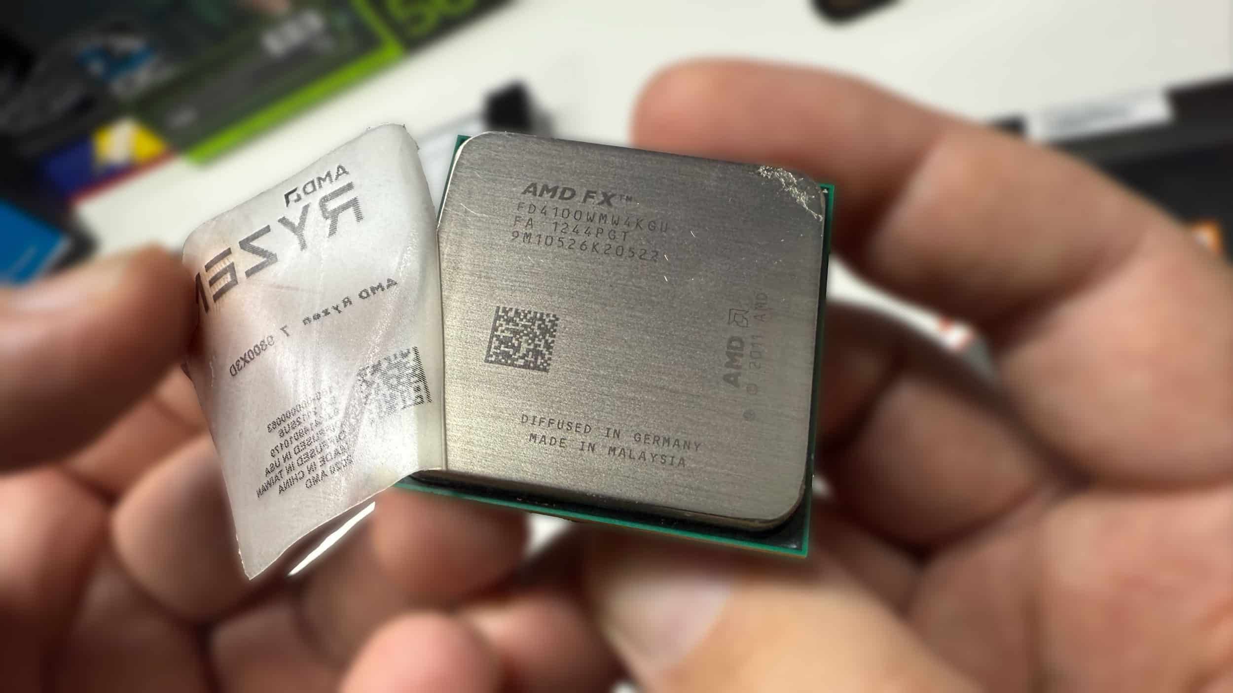 AMD Ryzen 7 9800X3D - podrobiony procesor