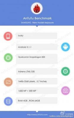 Galaxy S7 specyfikacja przeciek