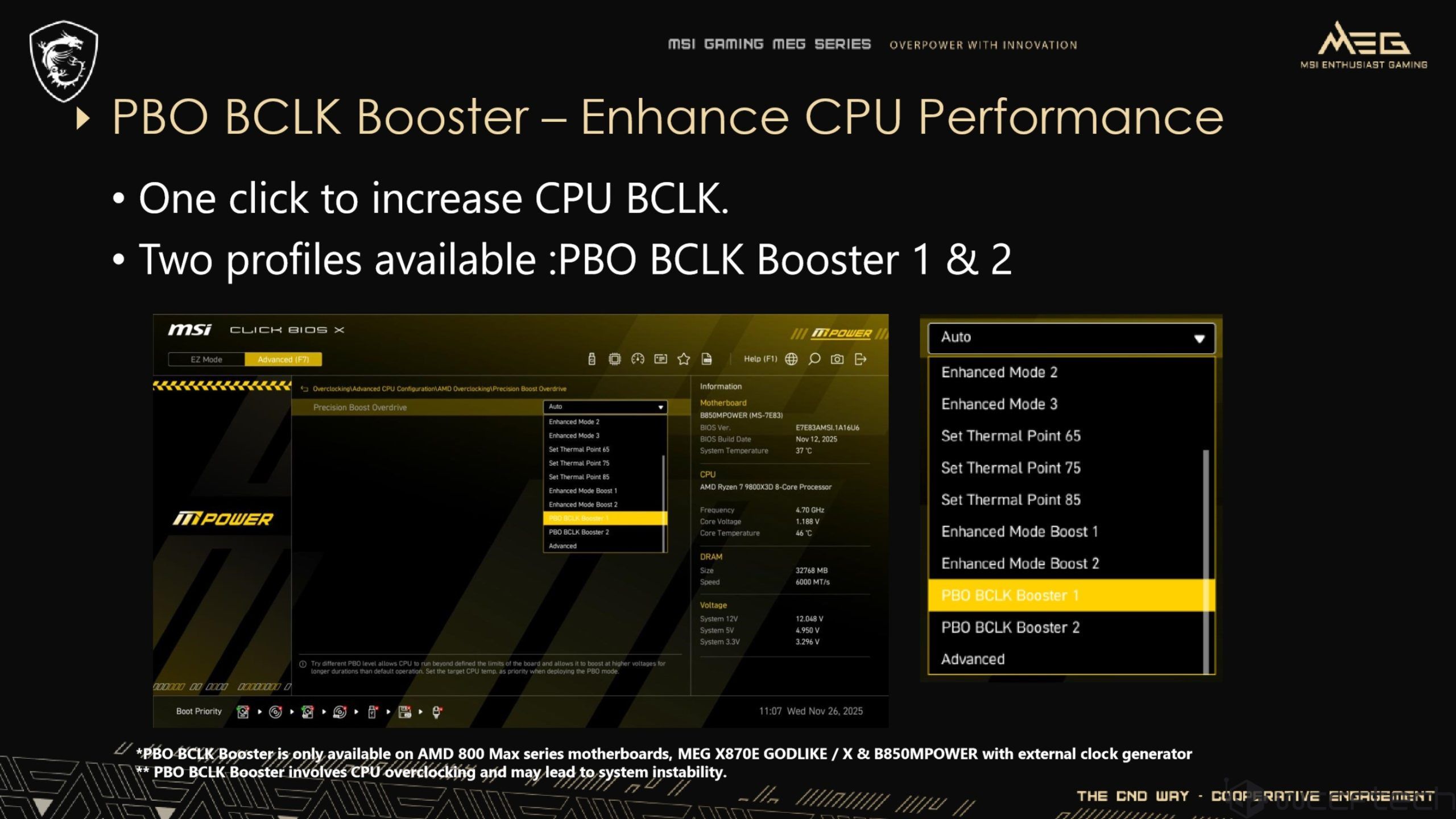 MSI PBO BCLK Booster