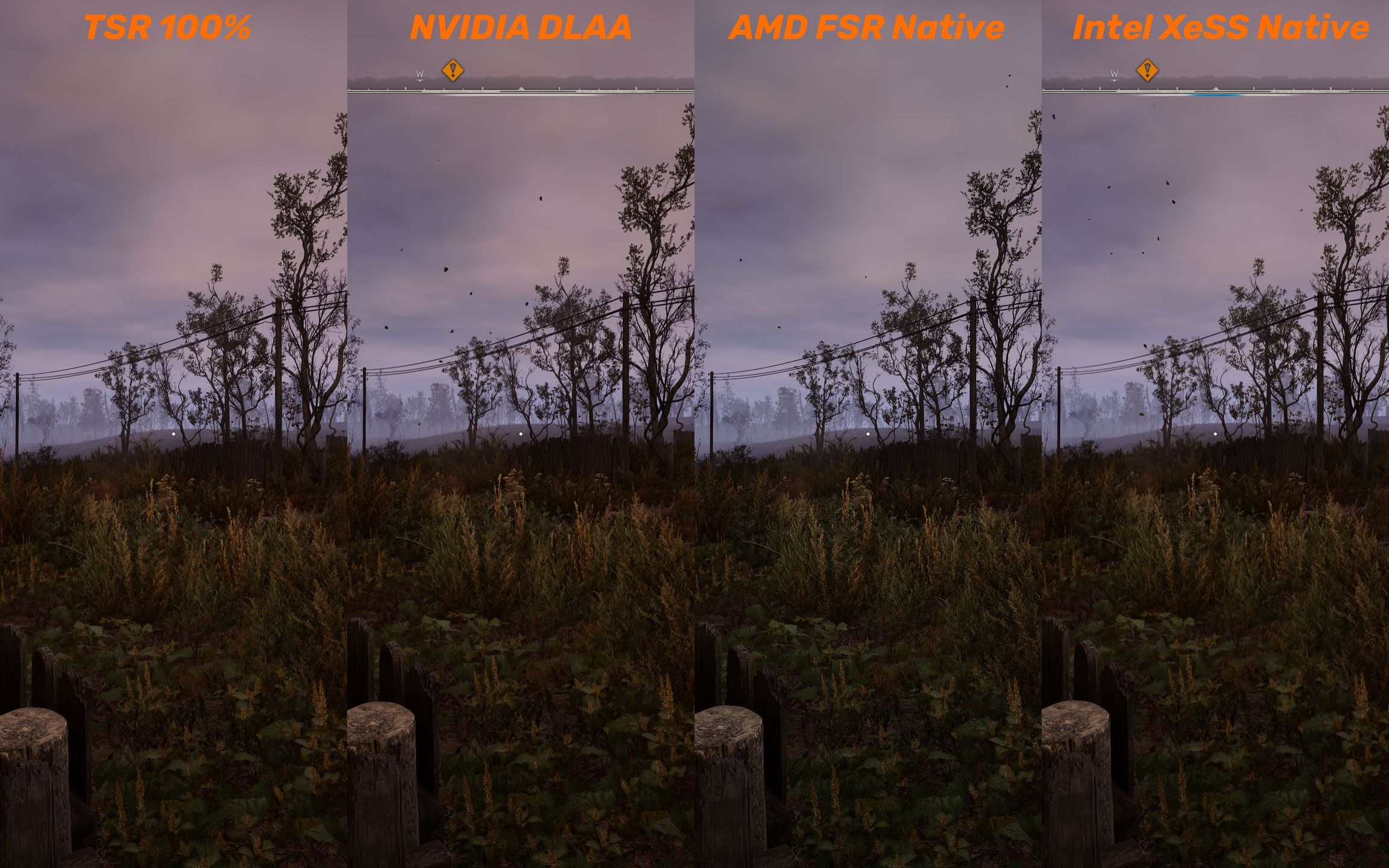 S.T.A.L.K.E.R. 2 - porównanie upscalingu natywnego
