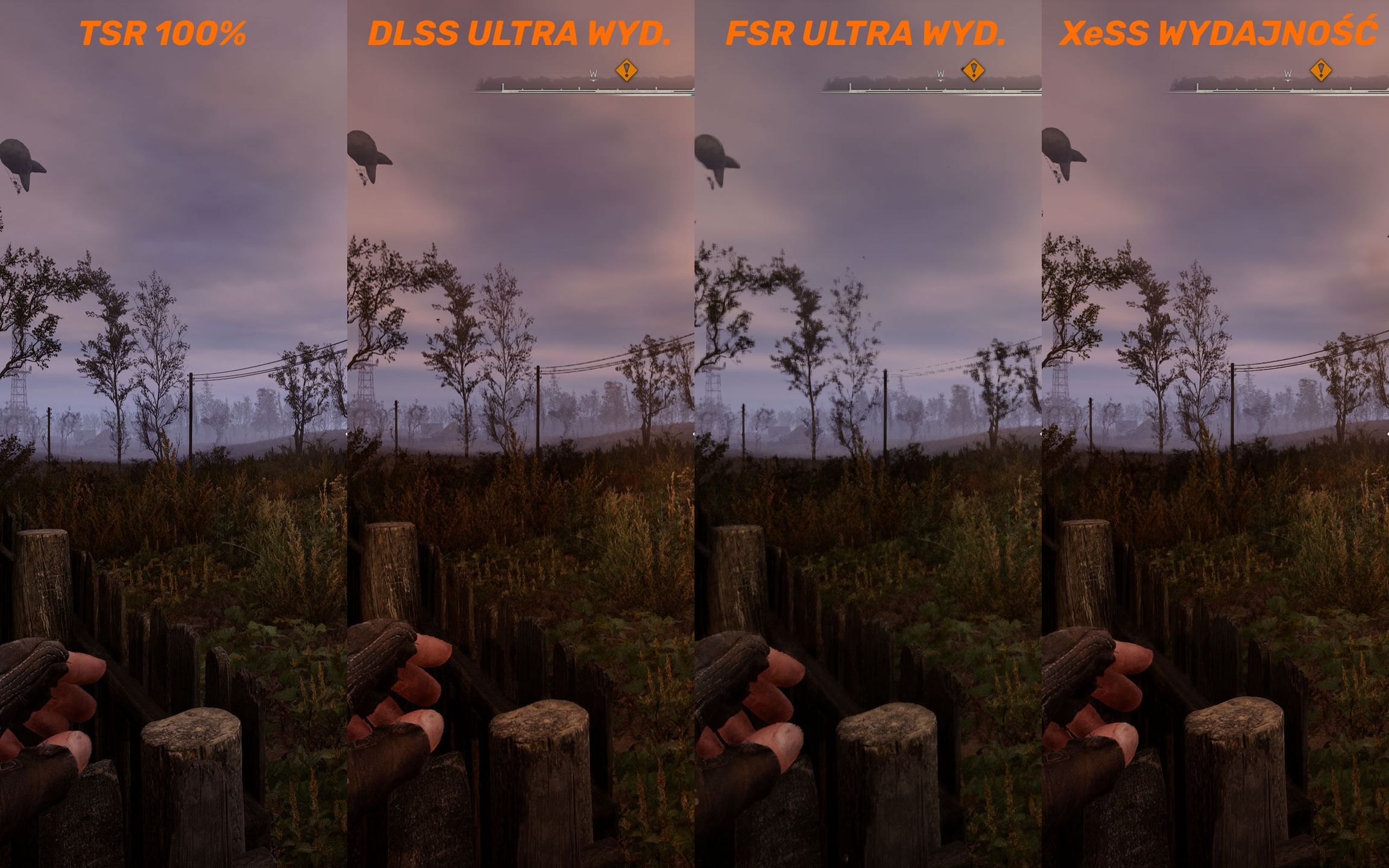 S.T.A.L.K.E.R. 2 - porównanie upscalingu Ultra Wydajność