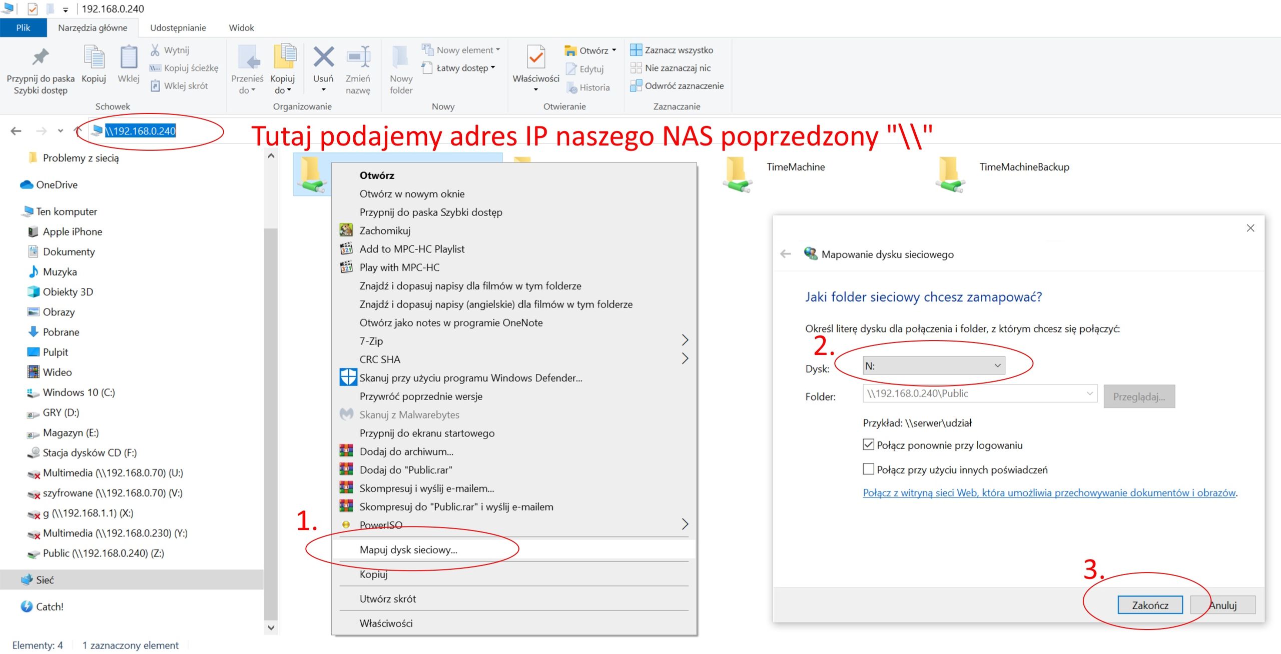 Mapowanie dysku sieciowego