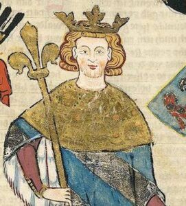 Król Wacław II. Fragment Kodeksu z Manesse