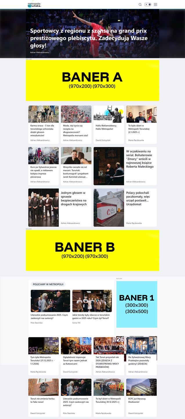 Siatka reklam strona główna.