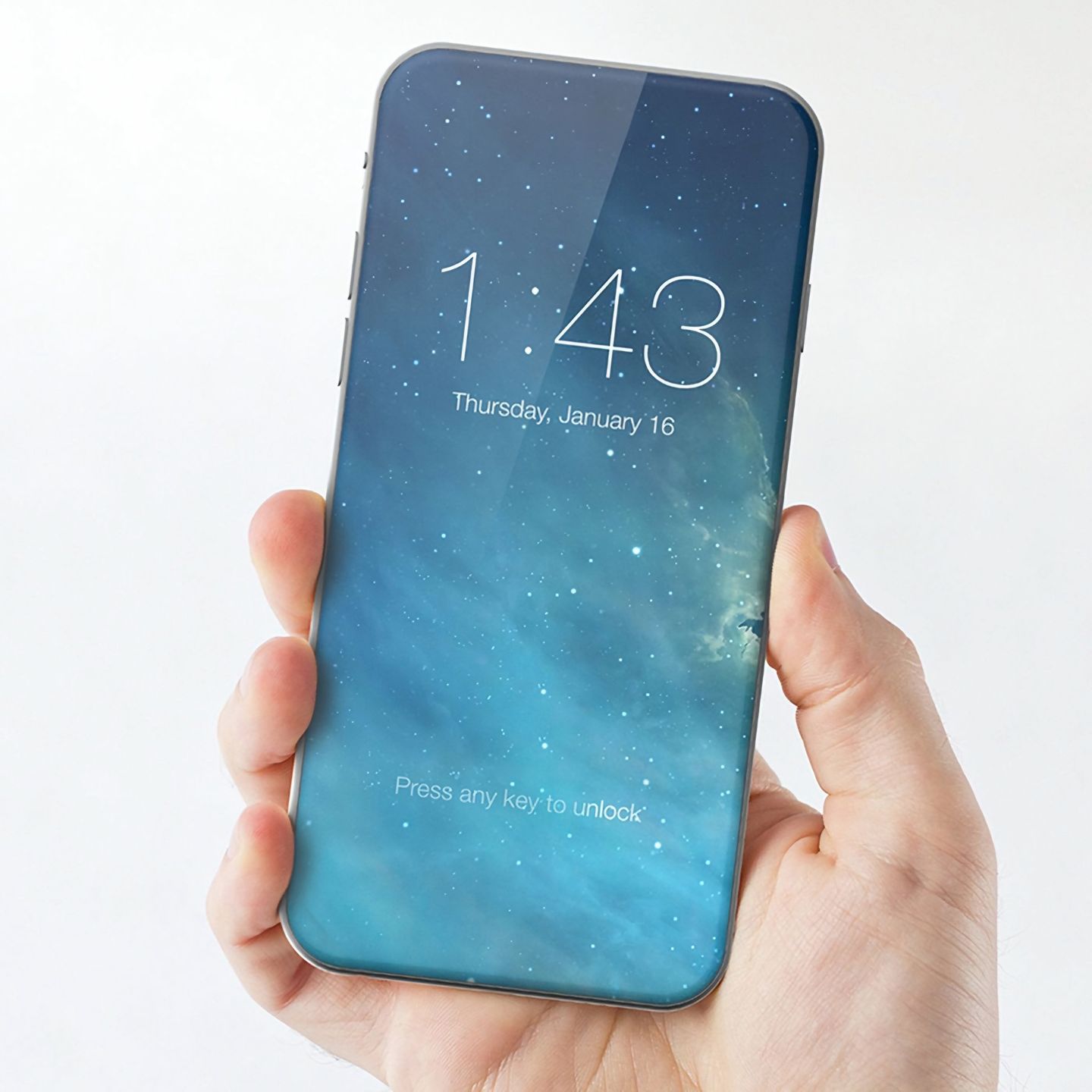 Bezramkowy iPhone - fanowska wizualizacja z okolic 2016 roku