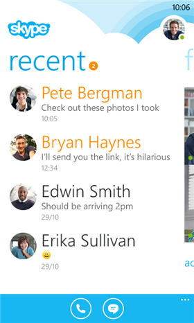 skype aplikcja windows phone 8 komunikator