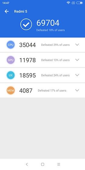 Redmi 5 Antutu 7