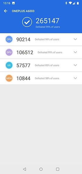 OnePlus 6 - Antutu 7