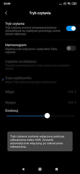 filtr światła niebieskiego