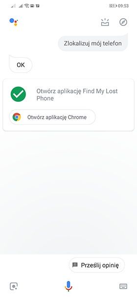 Znajdź telefon - Google Asystent