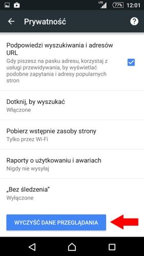 Fałszywy komunikat o znalezieniu wirusa na smartfonie ustawnia prywatność