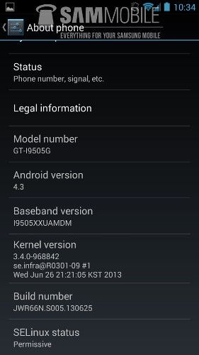 android 4.3 jelly bean lista nowości jądro kernel linux 3.4.0
