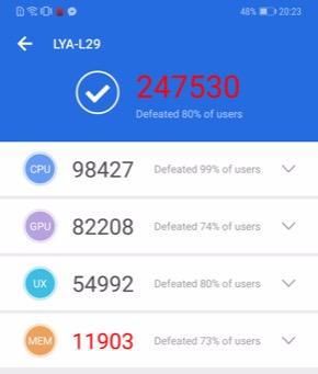 Huawei Mate 20 Pro antutu