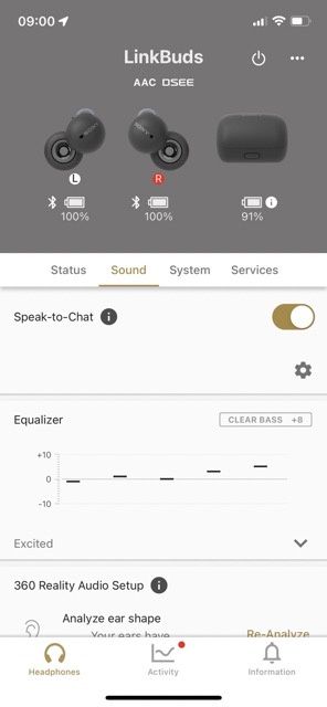 Sony LinkBuds speak to chat