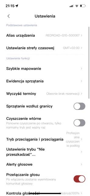 Aplikacja redroad funkcje