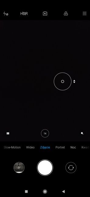 Xiaomi Mi 9 SE interfejs aparatu