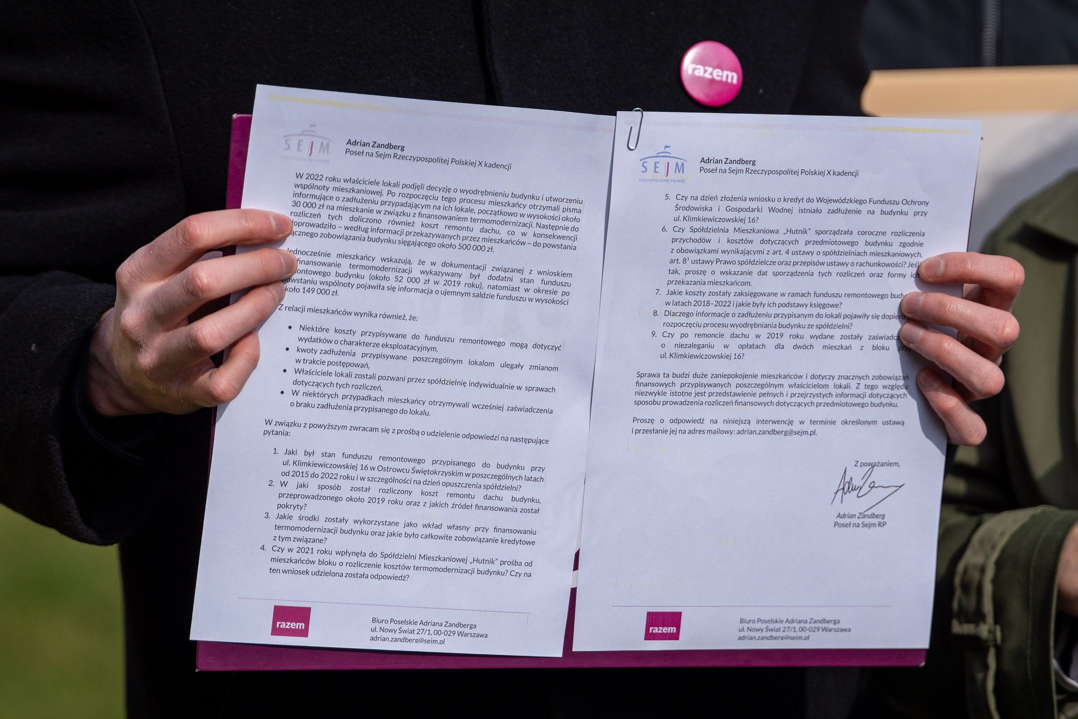 Konferencja prasowa Partii Razem