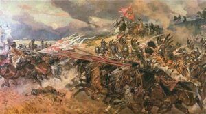 Kircholm. Obraz Wojciecha Kossaka