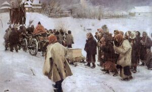 Pogrzeb huculski. Obraz Teodora Axentowicza