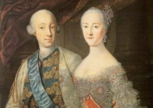 Piotr III i Katarzyna II. Fot. G. C. Grooth