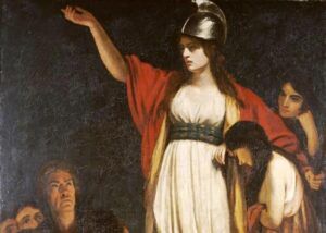 Boudika przemawiajaca do Brytów