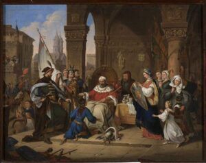 Młodość Bolesława Krzywoustego. Obraz Aleksandra Lessera