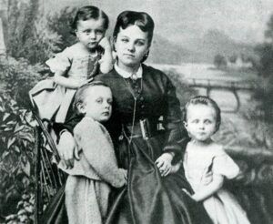 Joanna Gryzik z dziećmi