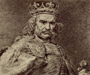 Władysław Łokietek. Rys. Jan Matejko