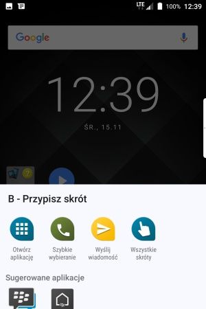 BlackBerry Keyone klawiatura skróty
