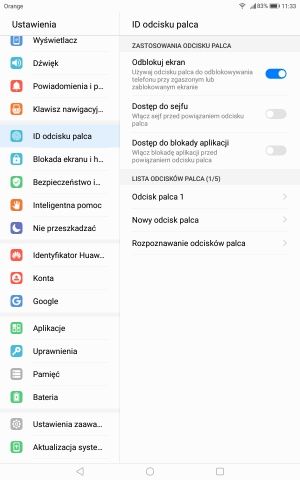 Huawei MediaPad M3 Lite czytnik