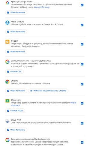 Google Takeout 1