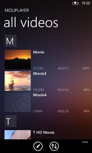 moli player pro wygląd aplikacja wp