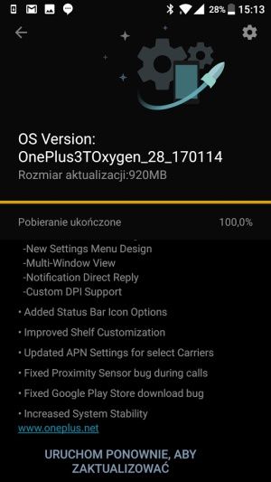 OnePlus 3T Android 7.0