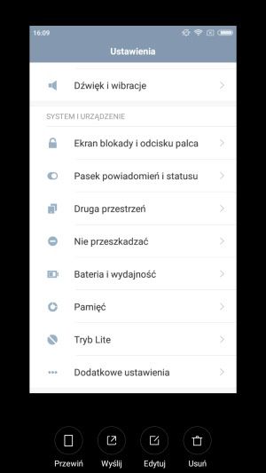Xiaomi Redmi 3S przewijane screeny