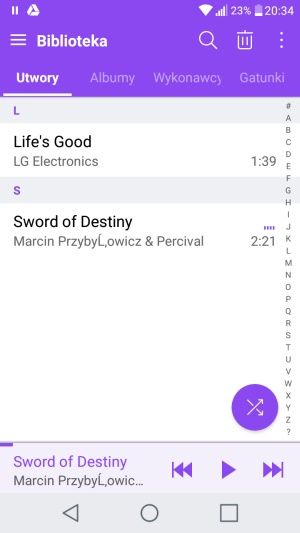 LG X Screen Muzyka