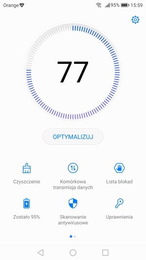 Honor 8 Pro menedżer telefonu
