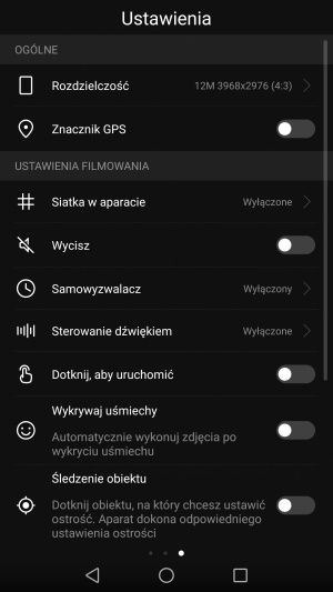 Honor 8 Pro aparat interfejs