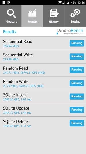 OnePlus 5 - Androbench